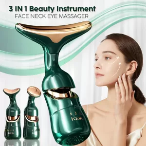 3 In 1 Facial Lifting Device Neck Eye Massage Face Slimmer EMS Beauty Skin Tightening Anti Aging Facial Massager Beauty Device